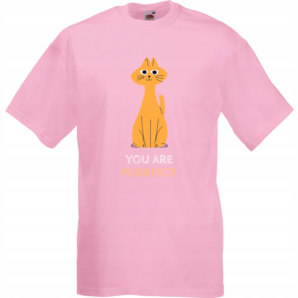 

Koszulka kot purrfect kociara kotek S różowa