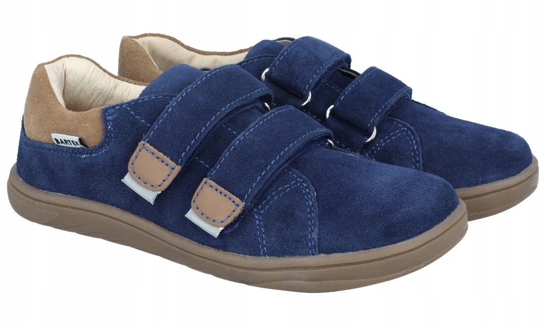 Półbuty barefoot 8600366 Bartek skórzane buty rzep dla chłopca lekkie R. 24