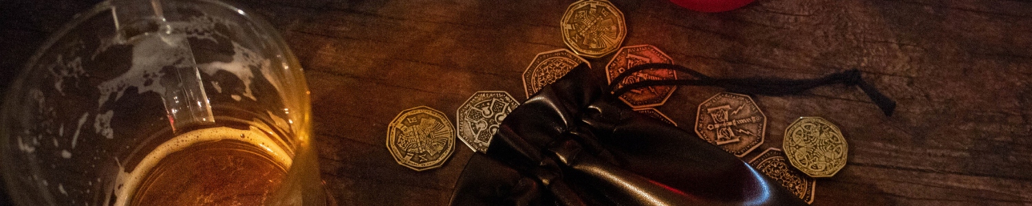 CESARSKA ZŁOTA METALOWA MONETA 1 SZT RPG LARP Producent Drawlab