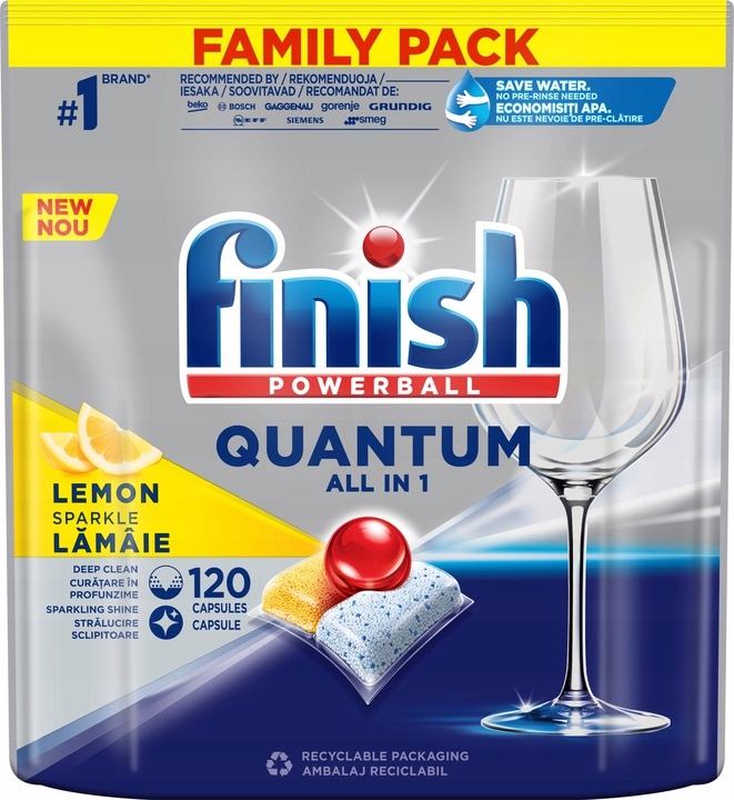 

Finish Quantum kapsułki do zmywarki 120 szt lemon