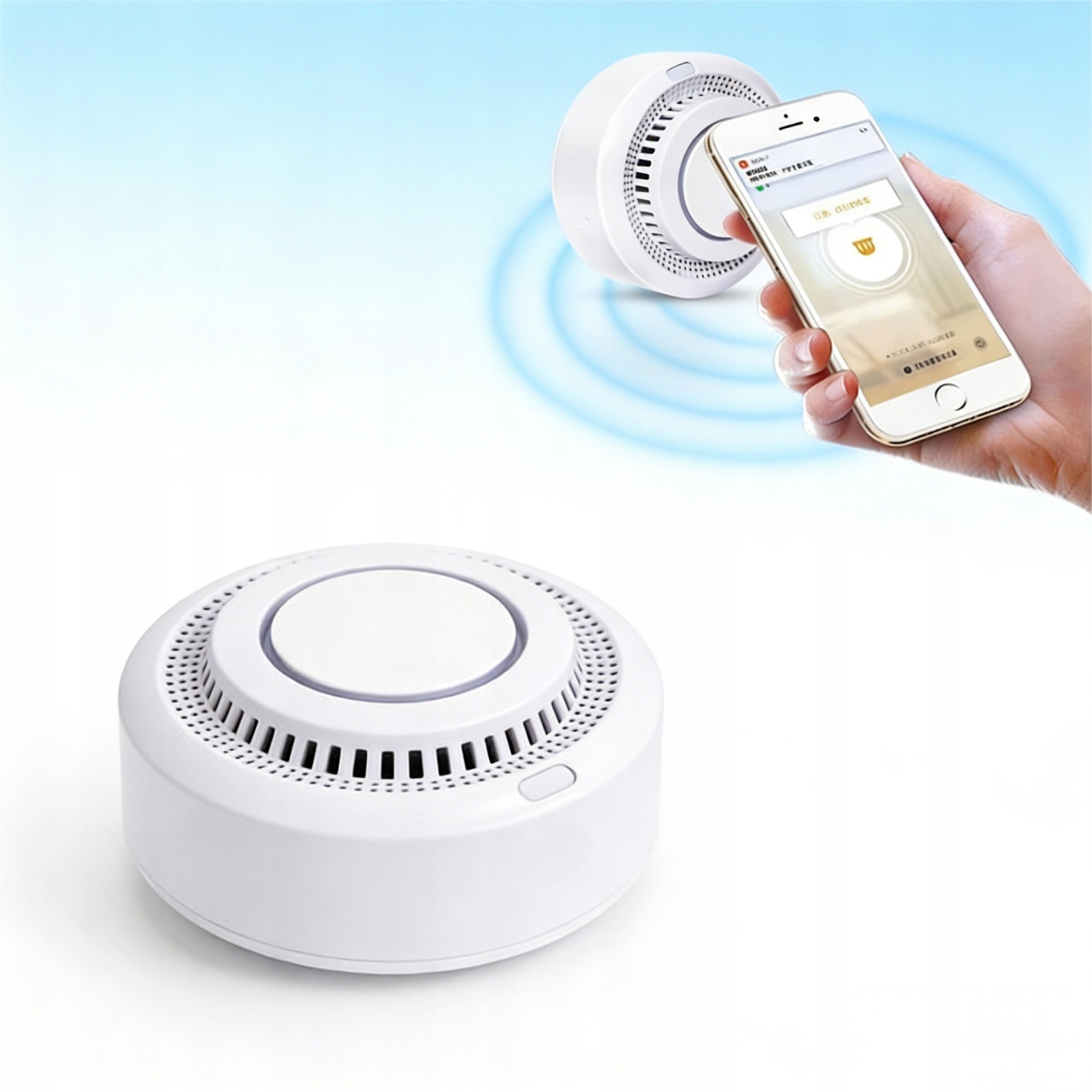 Detektor Kouře Detektor Ohně Wifi Bezdrátový Alarm Detektor Tuya