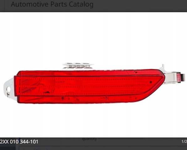 LAMPA TYLNA PRZECIWMGIELNA VW