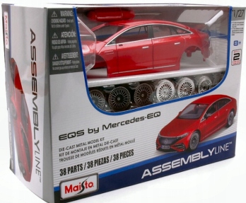 Mercedes Eqs red 1:24 skládací Maisto 39261
