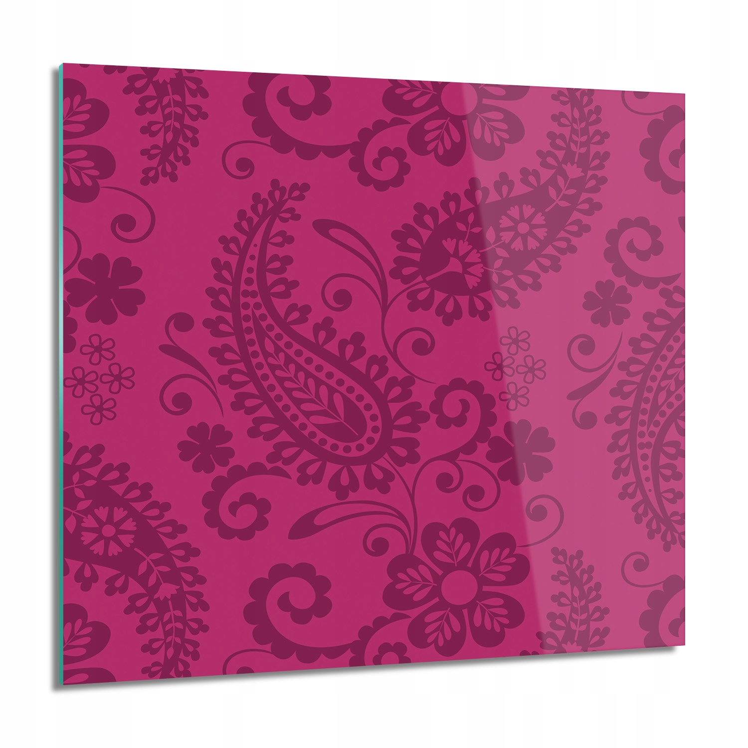 Kvety ornament vzor štvorec Sklenený obraz 60x60