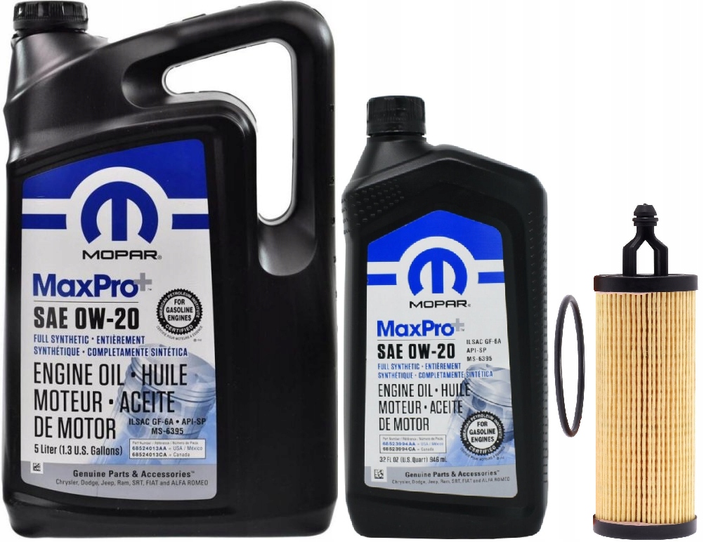 MOPAR 0W20 6L + FILTR RAM PROMASTER 1500 3,6 2022-
