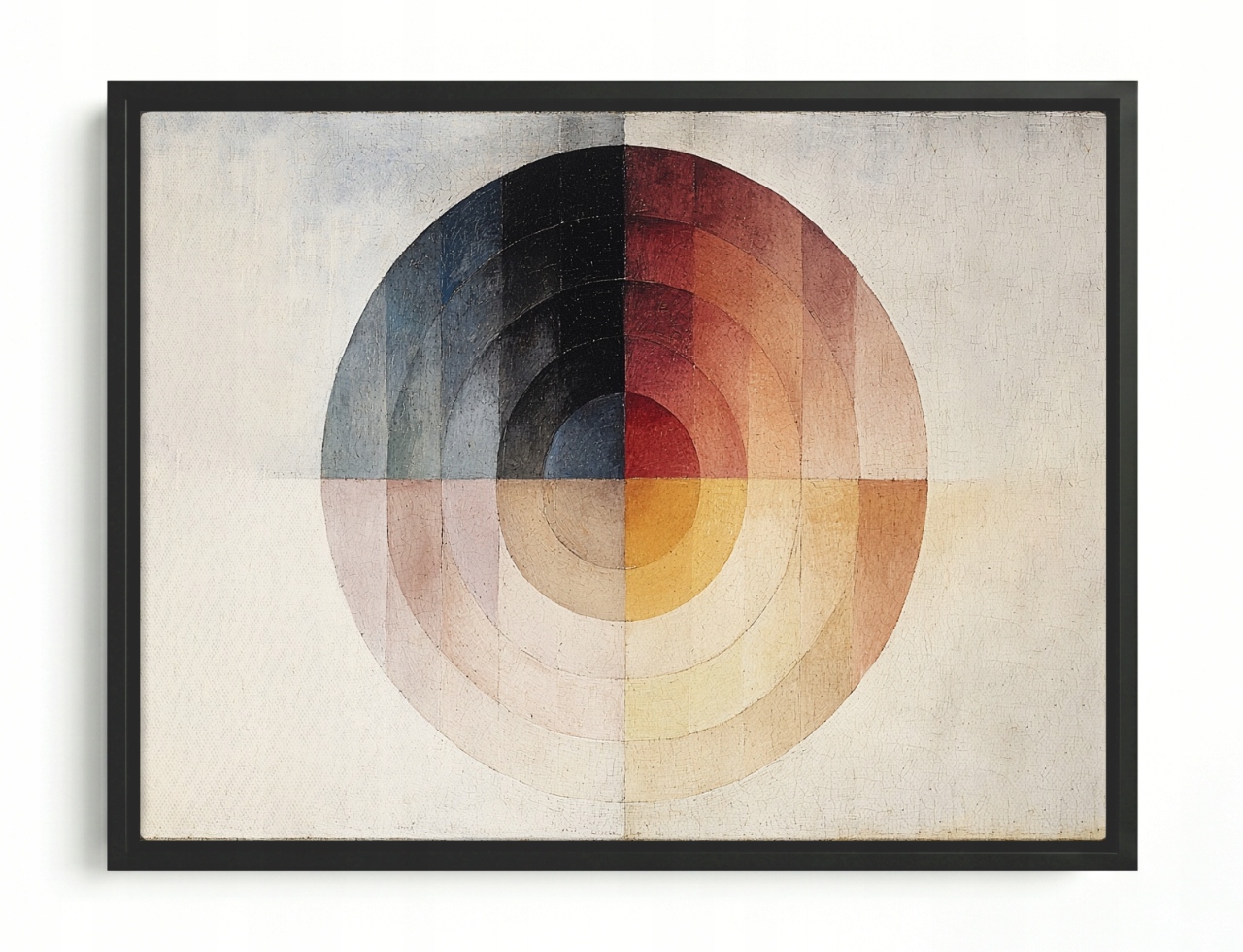 Obraz Rama American Box Grafika Abstrakcia Bauhaus Kolo Geometria 80x60