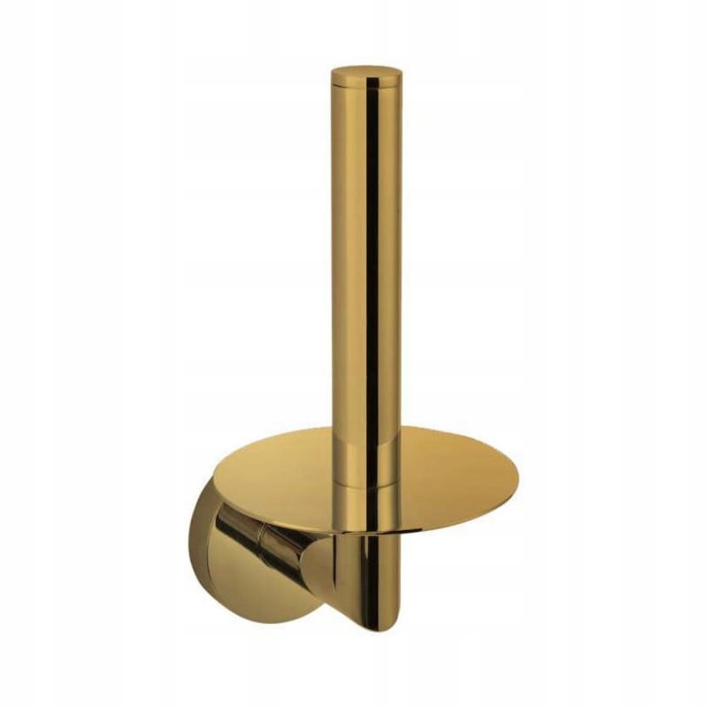 Držák s rozetou pro zásobu toaletního papíru Stella Zlatý lesk