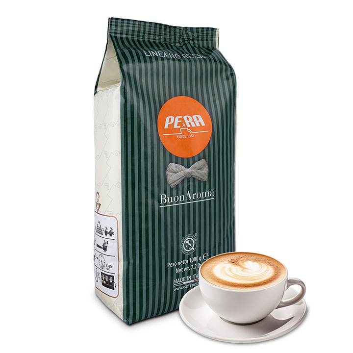 Levně Káva zrnková Pera Buon Aroma 100% Italská káva arabica robusta 1 kg
