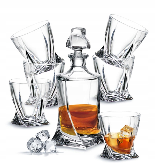 

Bohemia Quadro 6+1 Szklanki 340 ML +karafka 850ML