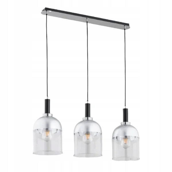 Alfa Závesná lampa Vento 3xE27 15W Chróm 90 cm Moderná