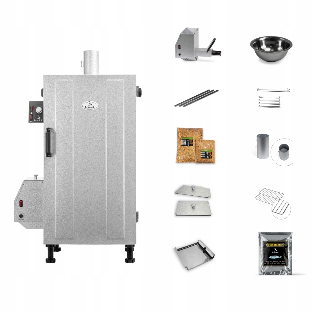 Wędzarnia Borniak Digital UWD-150v1.4 Simple – szara maszyna do wędzenia