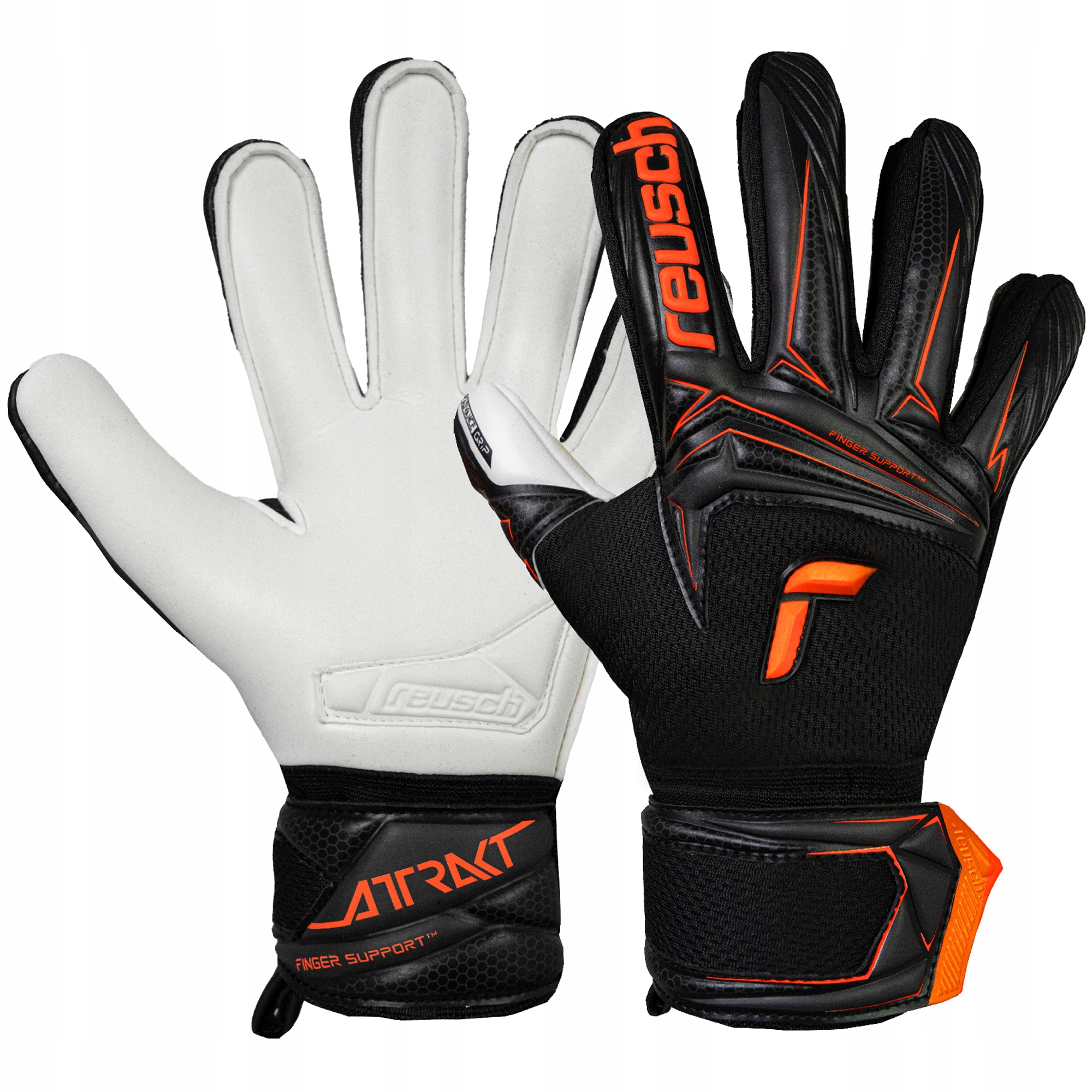 Rękawice bramkarskie dziecięce Reusch Attrakt Advance Finger Support r. 8