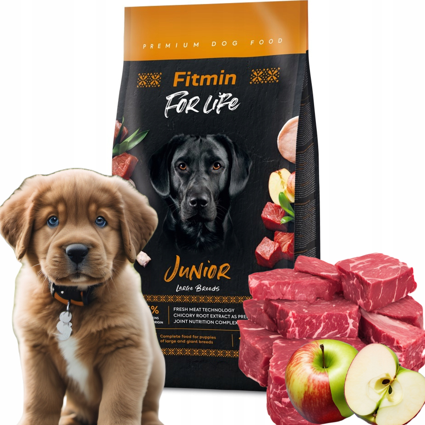 Fitmin For Life Junior Large 12kg Karma dla psa