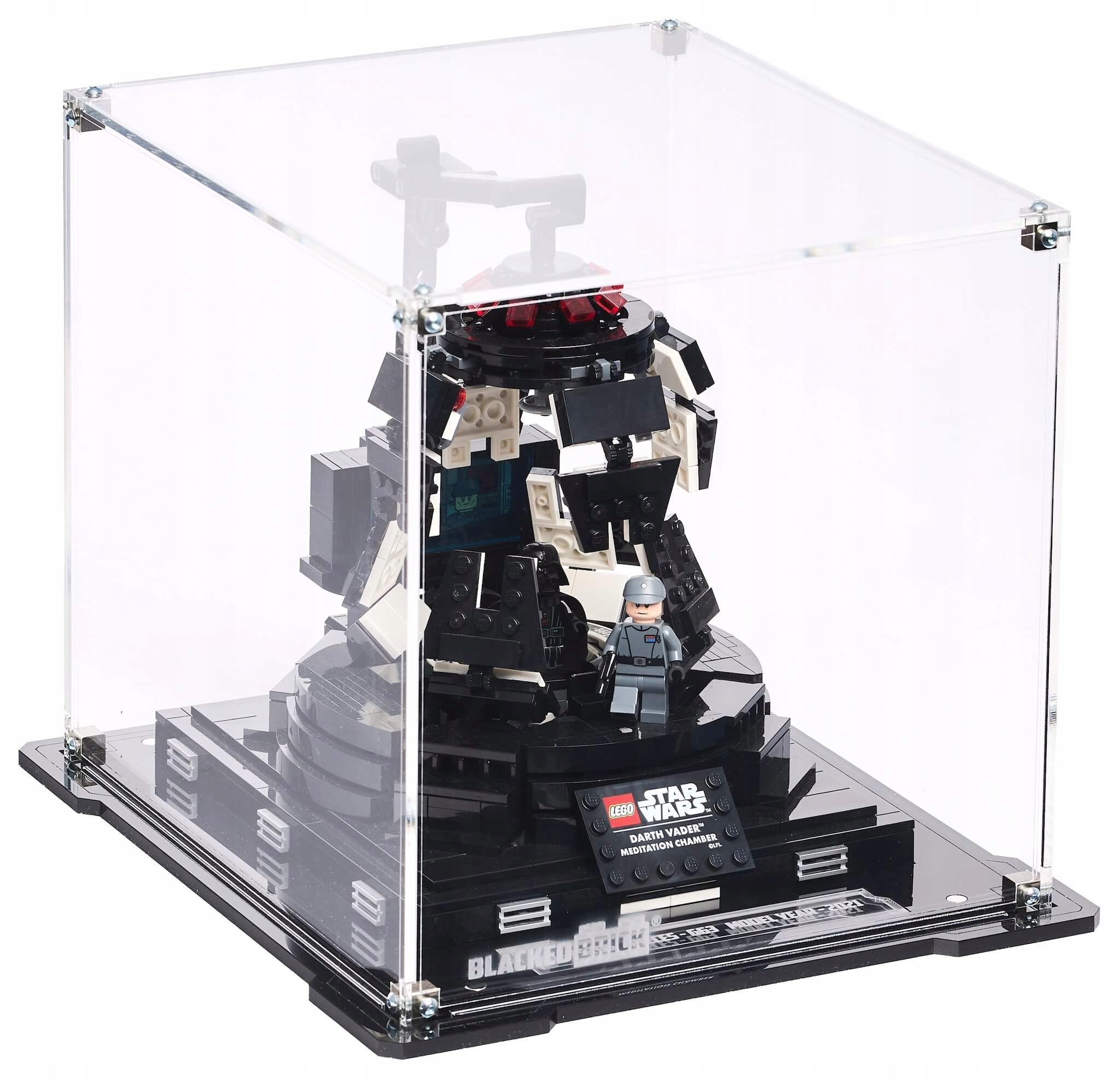 Vitrína Blacked Brick pro Lego 75296 Star Wars Komnata Dartha Vadera