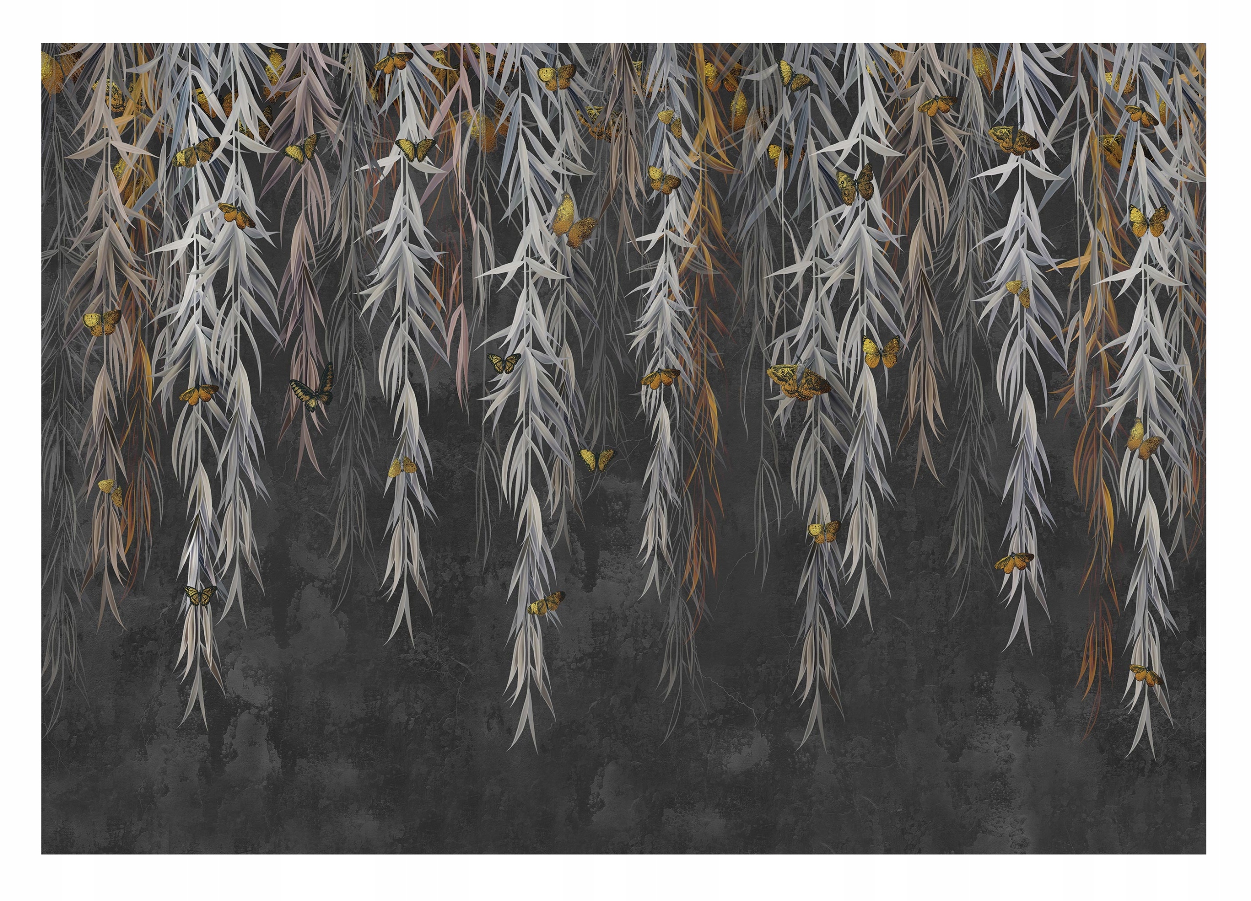 Fototapeta Převislé Listy Motýli Rostliny 416x254
