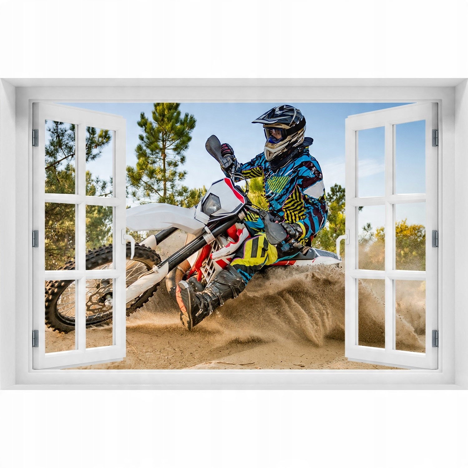 

Foto zdjęcie Naklejka na ścianę Motocross 120x80