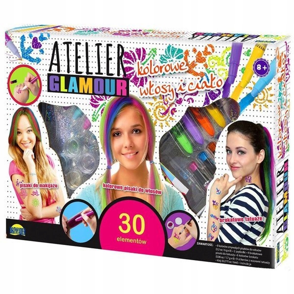 

Atelier Glamour kolorowe włosy i ciało