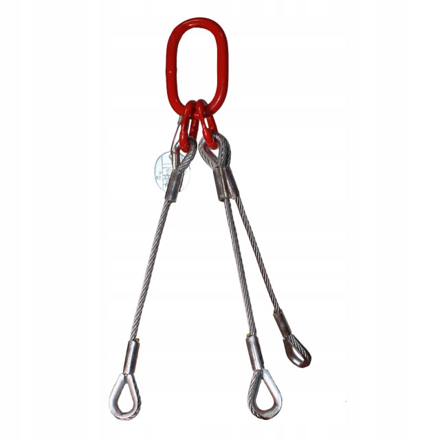 Lanové závěsy 3C s kaušemi 8 mm x 9 m 1.50T