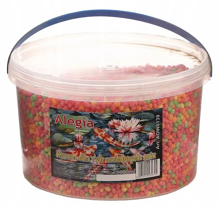 Alegia Koi kulki mix wiadro 3l karma dla ryb ozdobnych