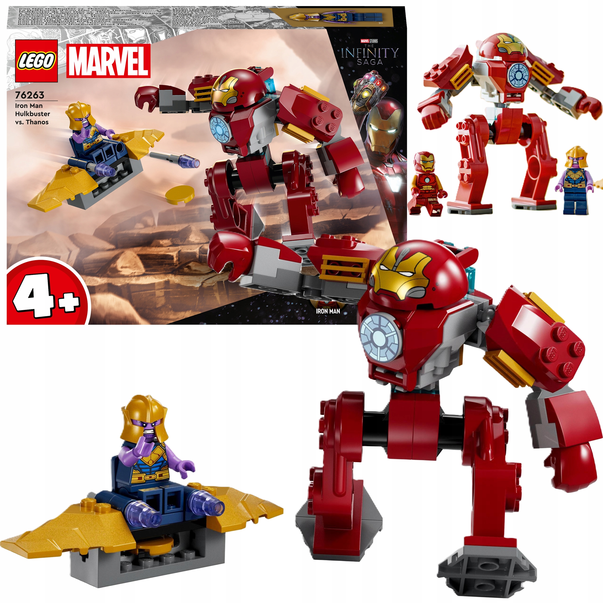 Lego Marvel Hulkbuster Iron Mana Vs Thanos Na Święta Mikołaj