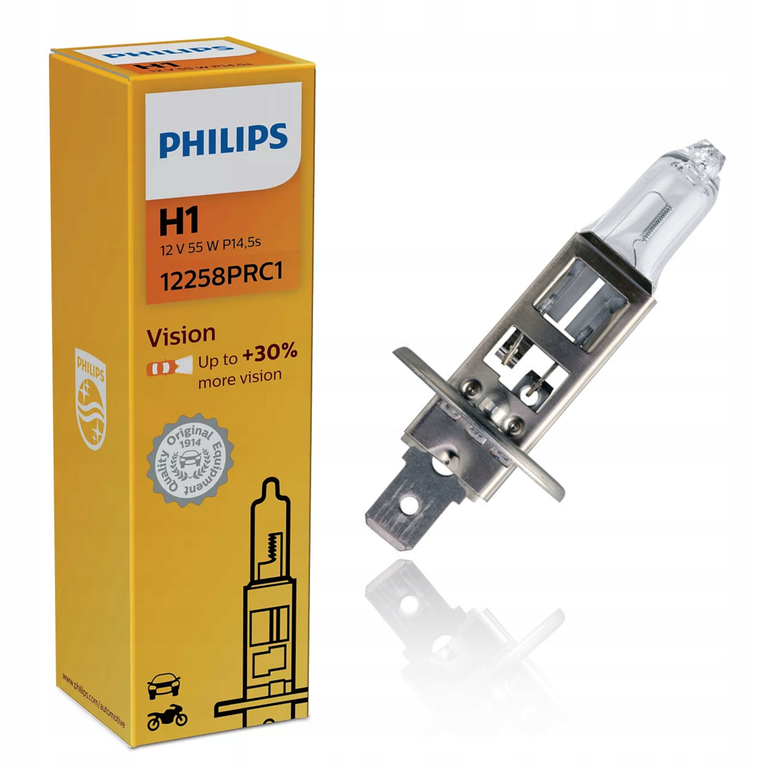 

Żarówka Philips H1 P14,5s Premium Plus 30%