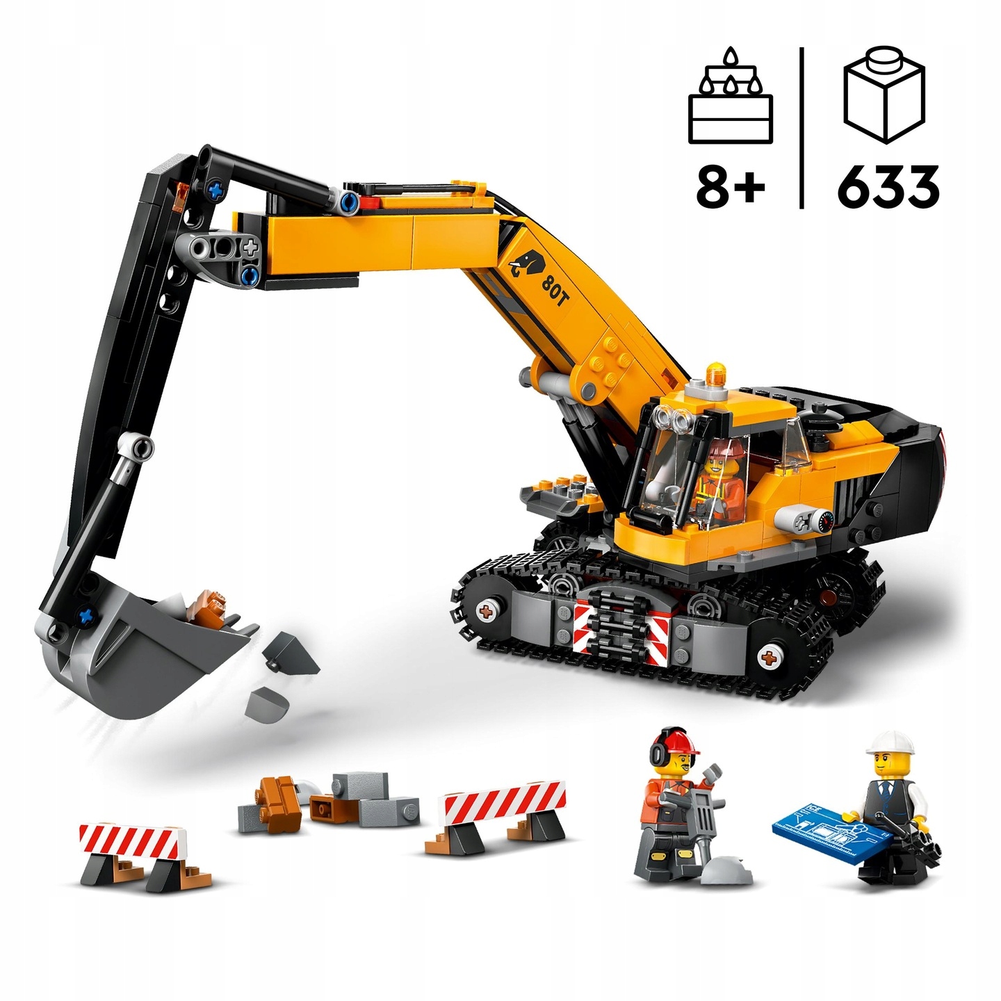 LEGO CITY 60420 ŻÓŁTA KOPARKA KLOCKI PREZENT Marka LEGO