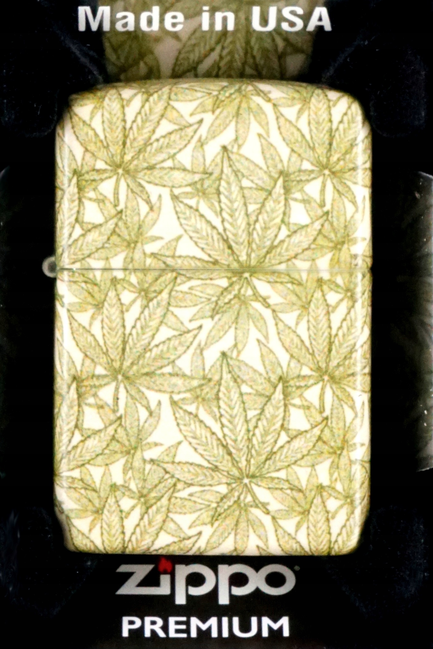 Zapalovač Zippo Cannabis Design 60006058 Větruodolný benzínový
