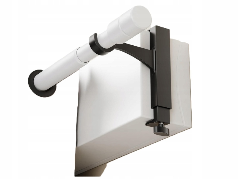 Držák Garnýž , nastavitelný držák 14,5 24 cm Černý Bez vrtání, 4 ks