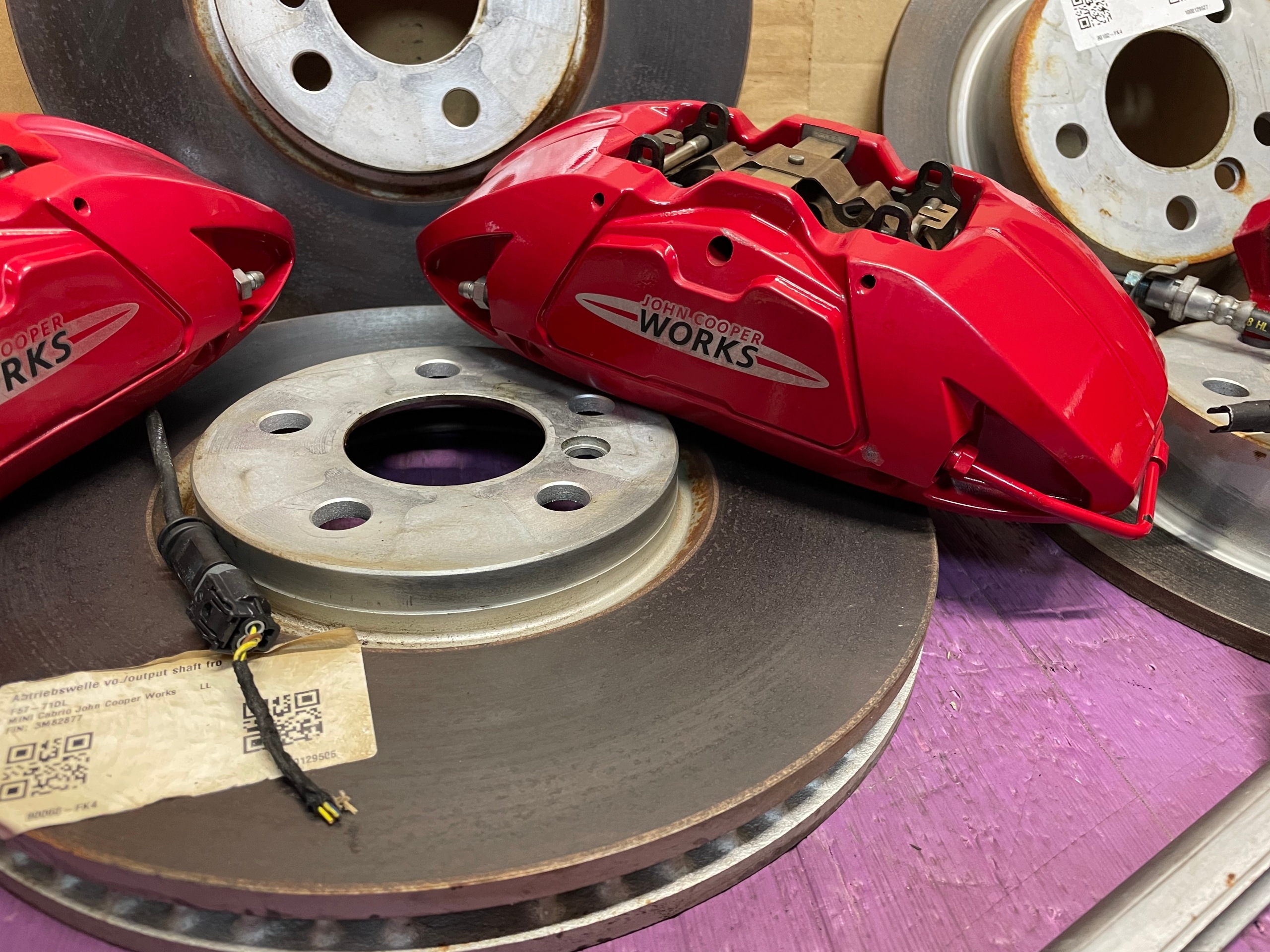 calipers discs brake + plates 335X30 MINI F55 F56 F57 JCW 974KM