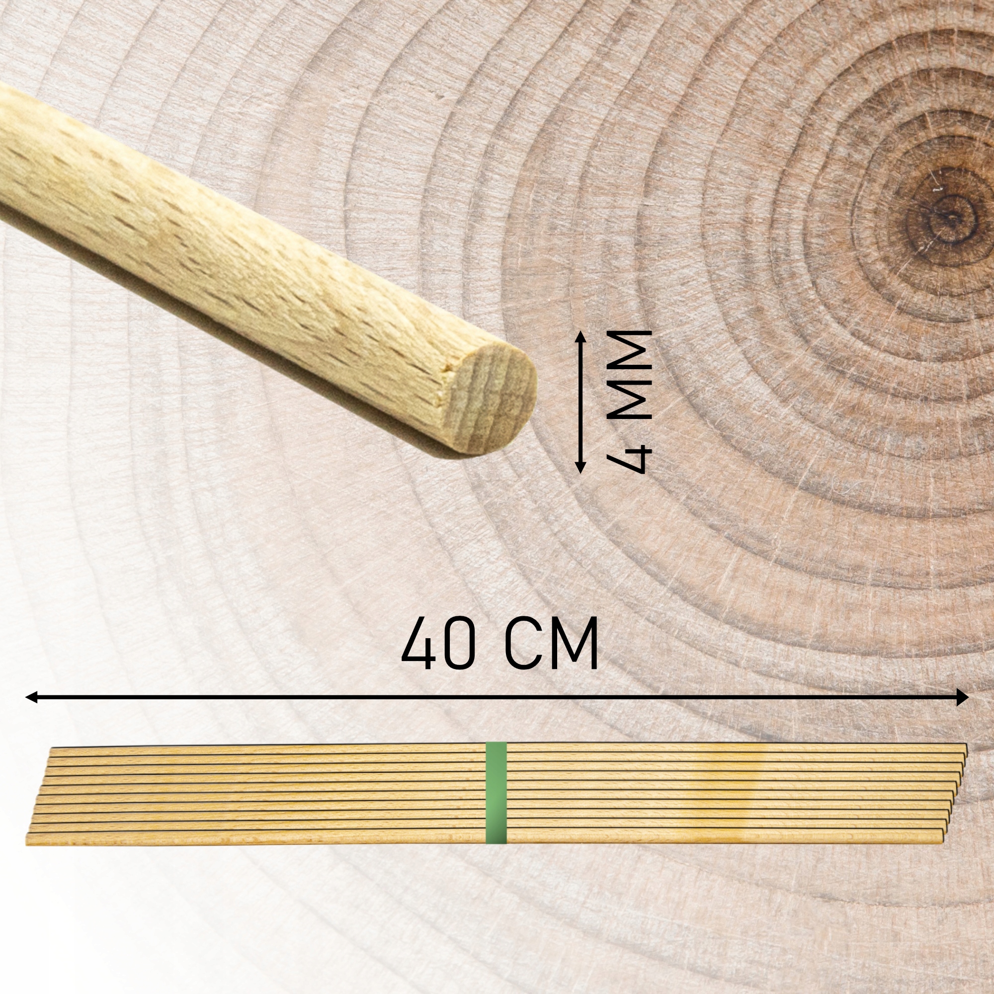 PATYCZKI DO WATY CUKROWEJ 40cm PATYKI SZORSTKIE 10 EAN (GTIN) 5905031802140