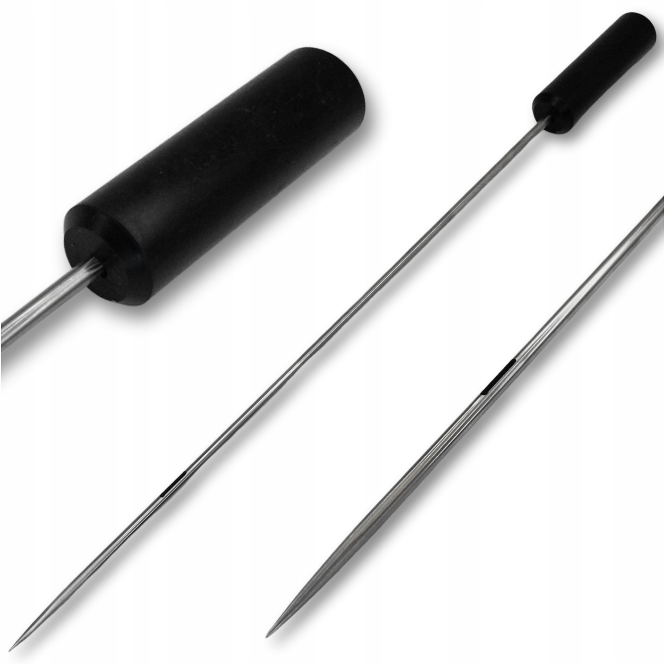 Prošívací čalounická jehla s rukojetí dlouhá piké velké očko 45cm