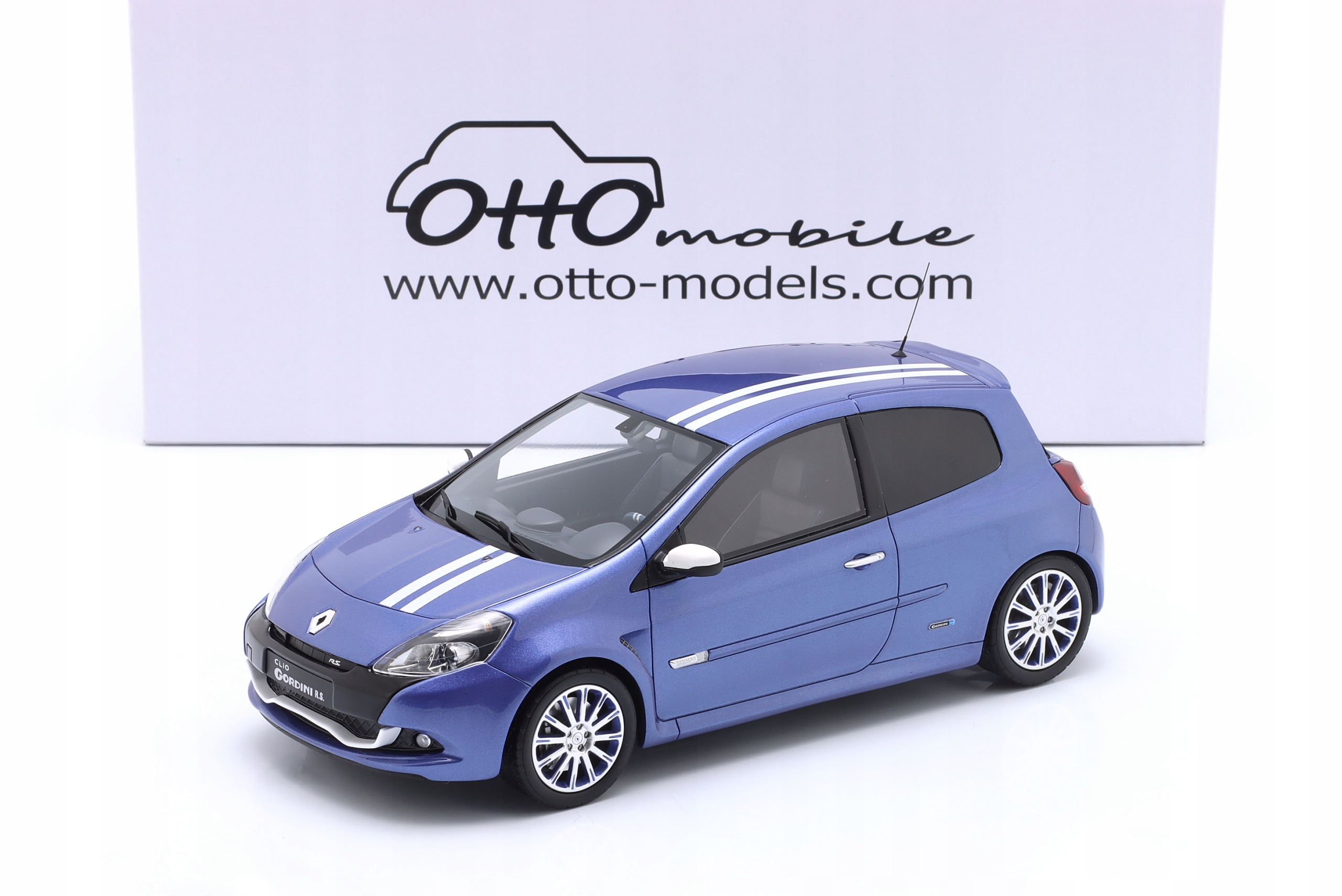Otto Renault Clio 3 Rs Gordini 2012 Modrá 1:18