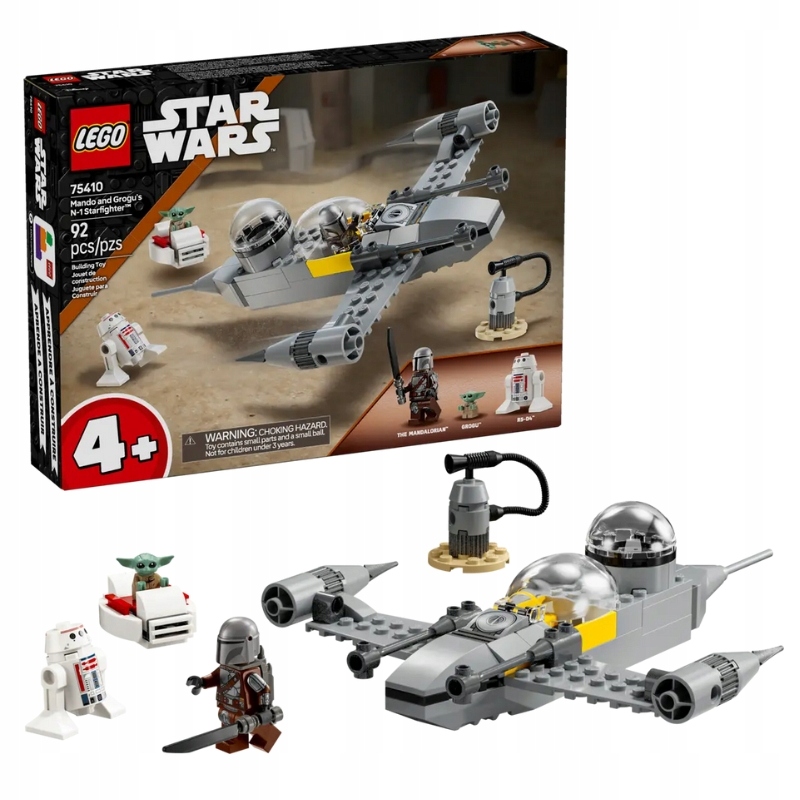 Lego Star Wars Stíhačka N-1 Mando A Grogu 92 Dílků Minifigurky 75410 4+