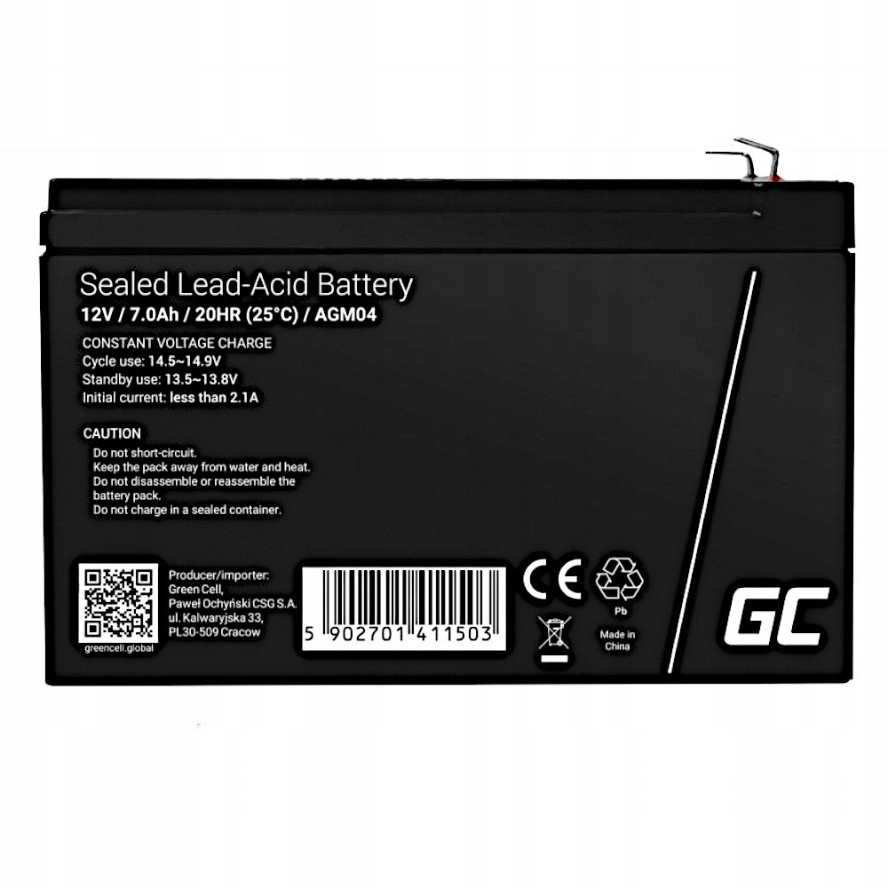 Akumulator 12V 7AH Agm Vrla Do Samochodu/motoru