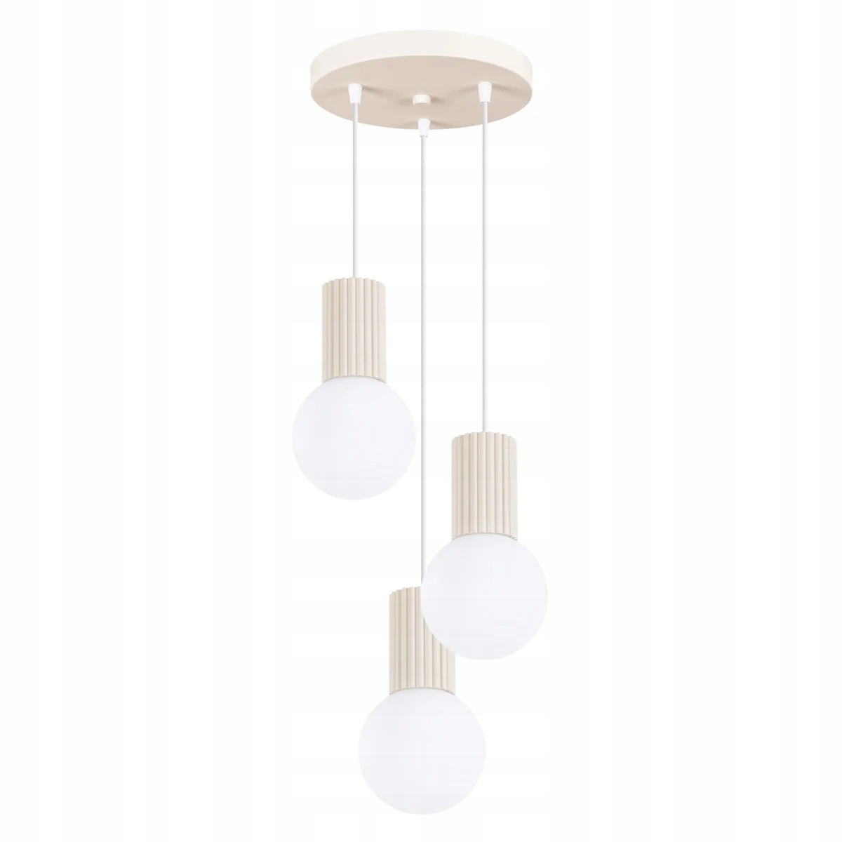 Sollux Lighting Závěsná lampa Halo 3xG9 25 cm Béžová Moderní