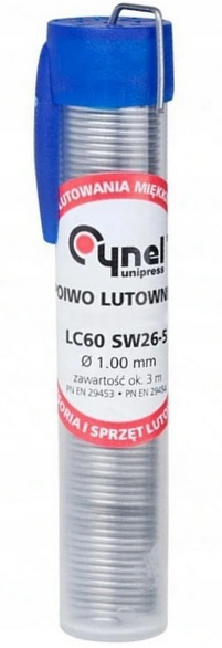 

Cyna Fiolka Z Topnikiem Do Lutowania FI-1,0mm 16g