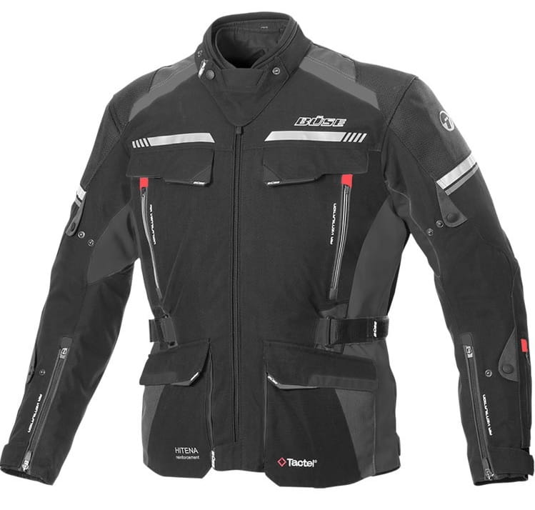 Buse Highland II Čierna Pánska Textilná Motocyklová Bunda