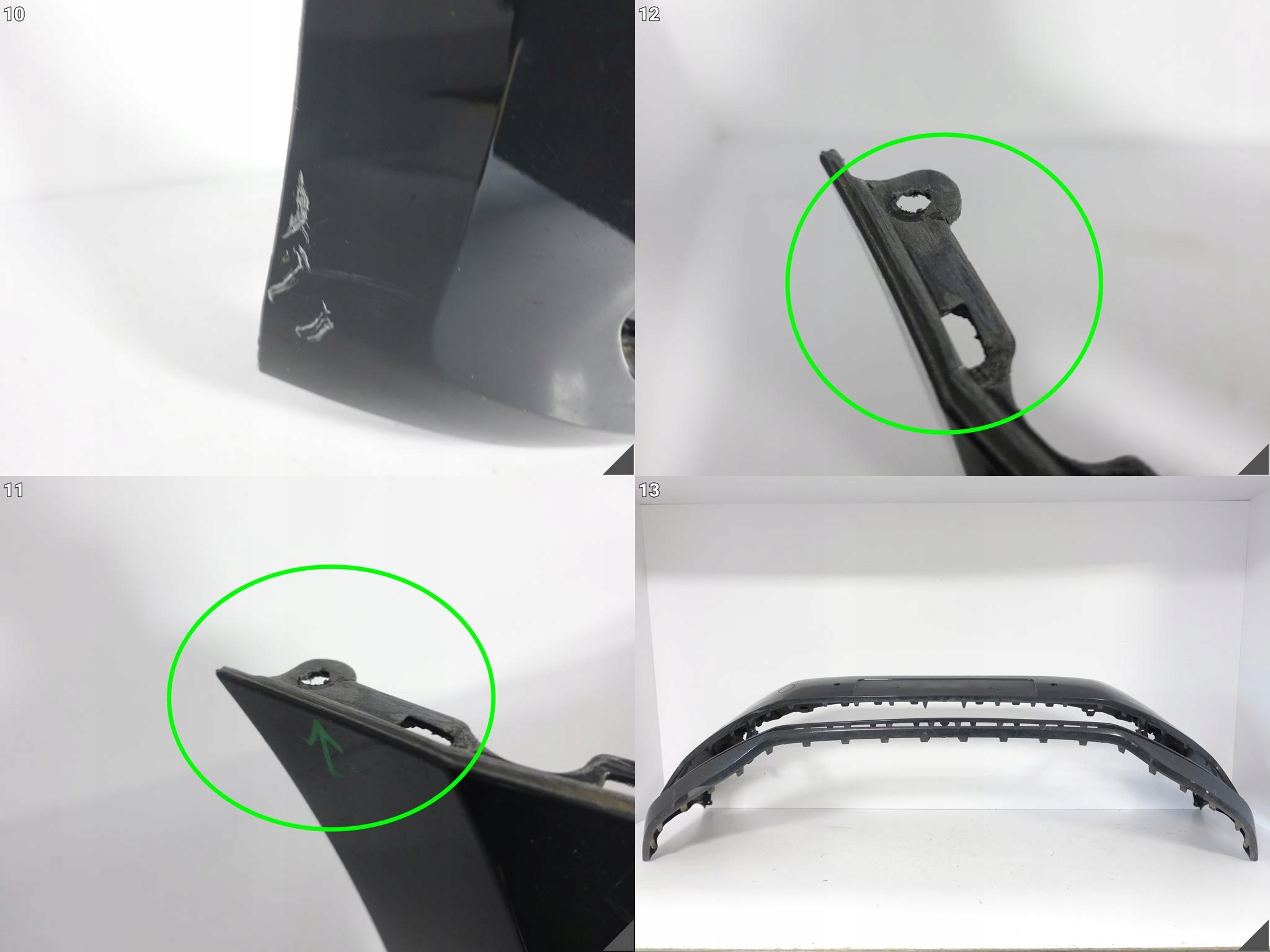 VW TOURAN II 5TA 15- bumper BUMPER + spoiler front (4xPDC/washers)