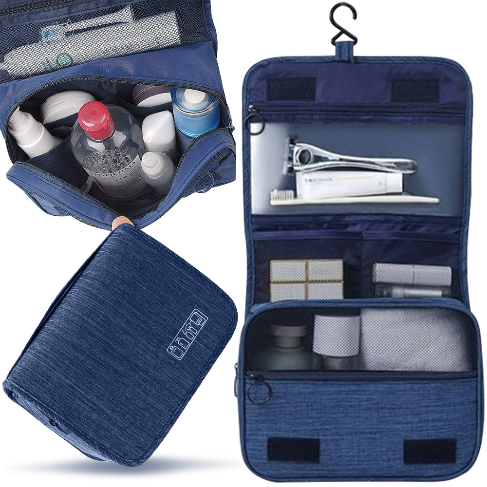 KOSMETYCZKA TORBA PODRÓŻNA ORGANIZER NA KOSMETYKI WISZĄCA MĘSKA DAMSKA HAK