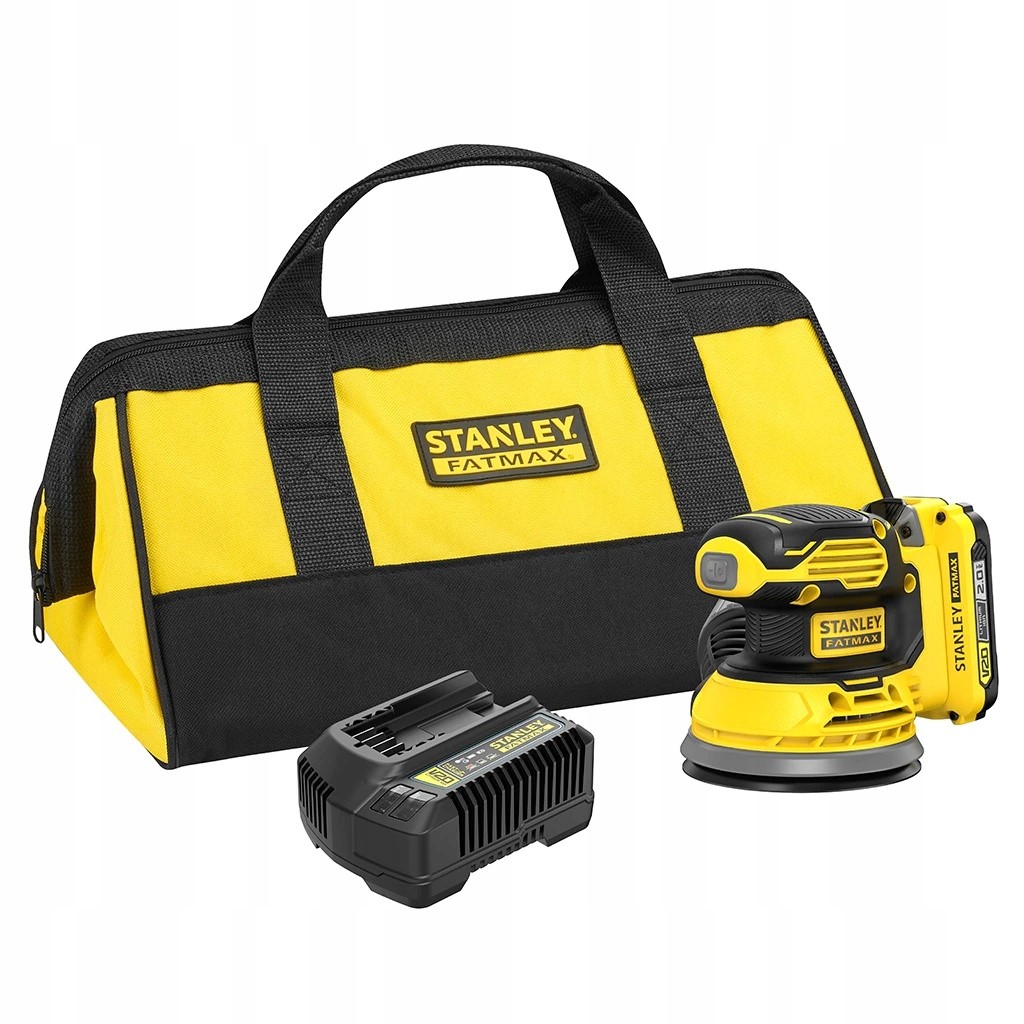 Szlifierka oscylacyjna Stanley Fatmax V20 18V 125mm zestaw SFMCW220D1S
