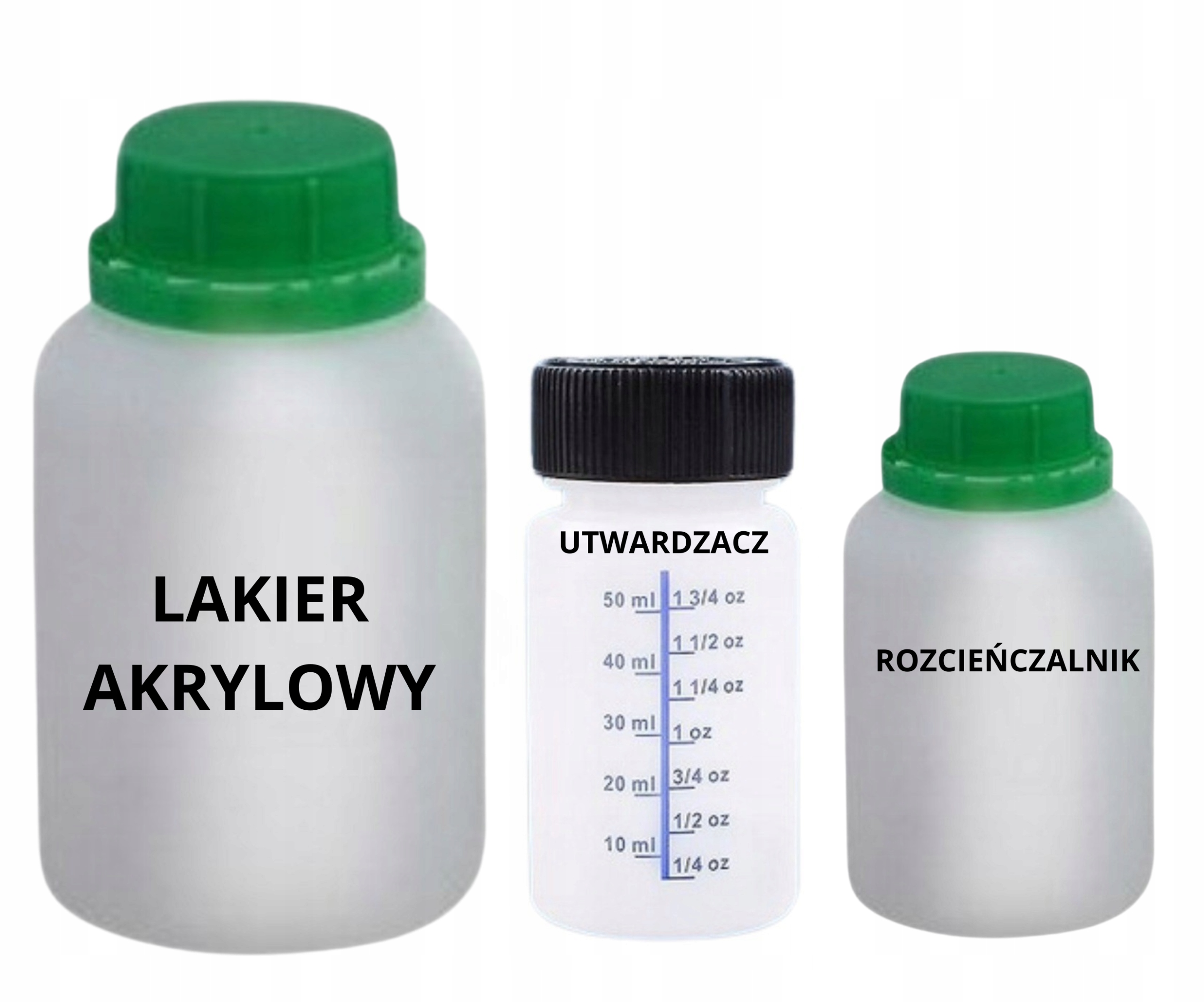 Lakier Akrylowy Każdy Kolor Ral 100ML+ Utwardzacz 50ML+ Rozcieńczalnik 50ML