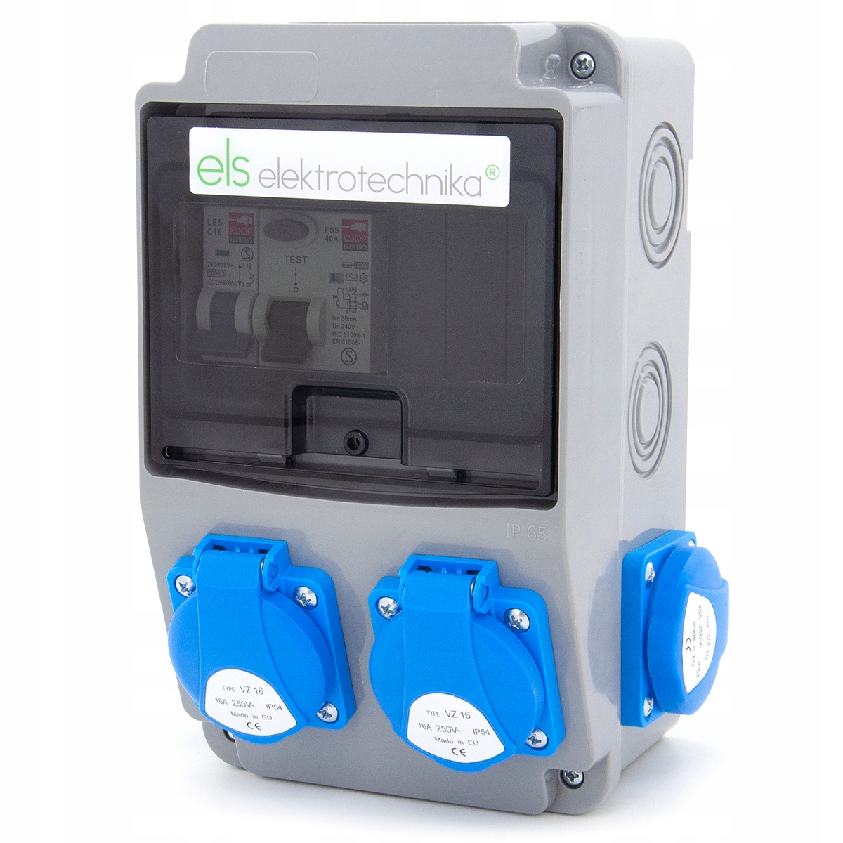 ROZDZIELNICA ZABEZPIECZONA 4*GS 230V + RÓŻNICÓWKA