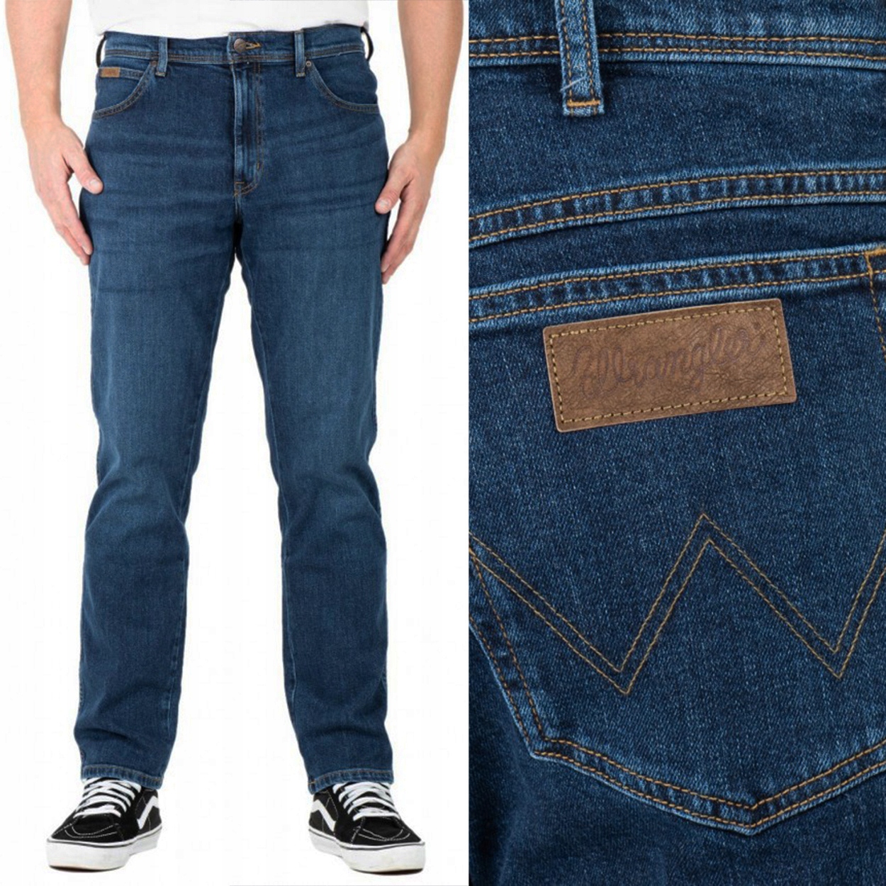 Wrangler Texas Slim Shy Boy Džíny lehce přiléhavé džínové kalhoty W40 L32