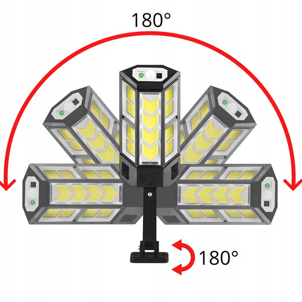 Lampa solarna LED 249 COB słoneczna Alogy Solar Lamp zewnętrzna z czujnikie Moc lampy 600 W