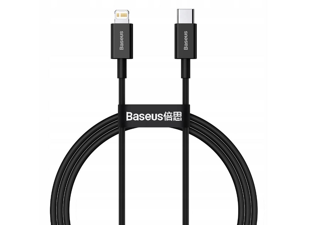 

Kabel Baseus Lightning Typ C 1 m czarny do iphone