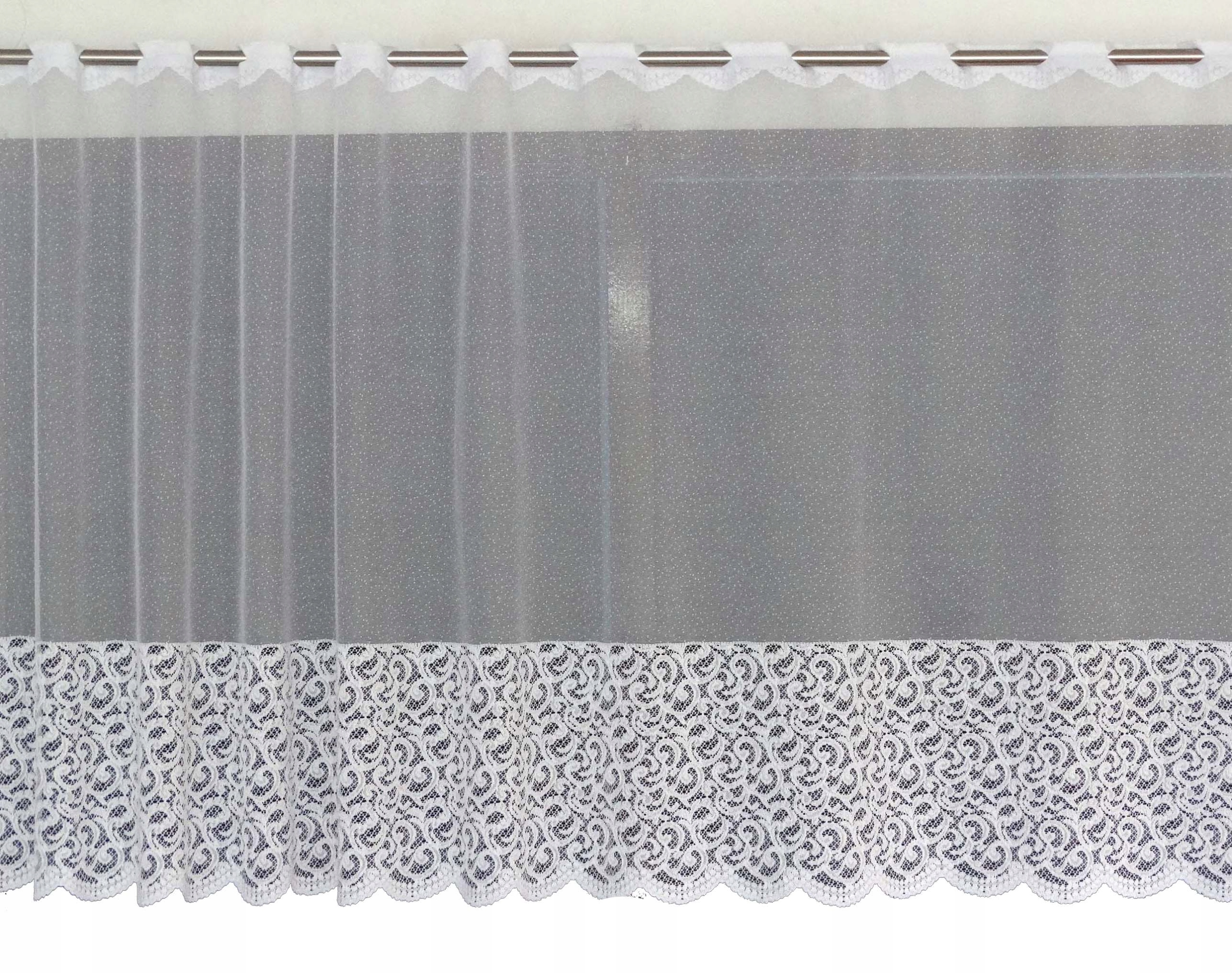 

Mg Zazdrostka żakard 4443 biała 90cm polski