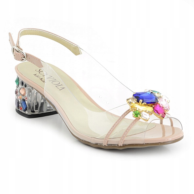 Scaviola silikonové sandály G-25 Nude r39