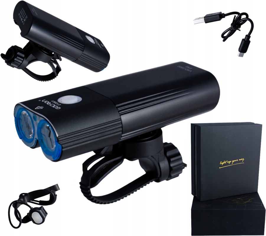 O wietlenie rowerowe Gaciron 1800 lm akumulator por wnaj ceny