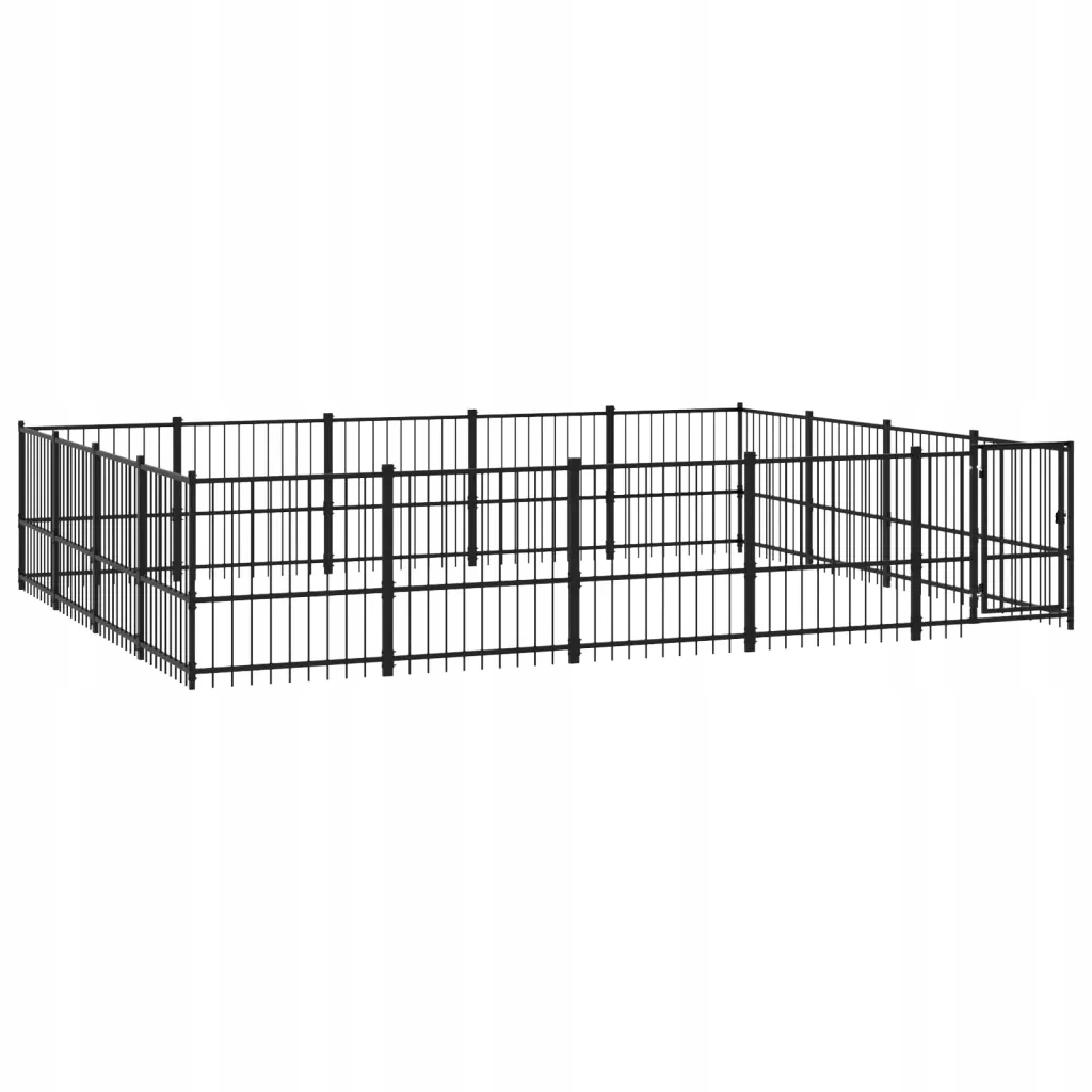 Levně Klec pro psa Univerzální kotec, 485x388x100 cm, černá