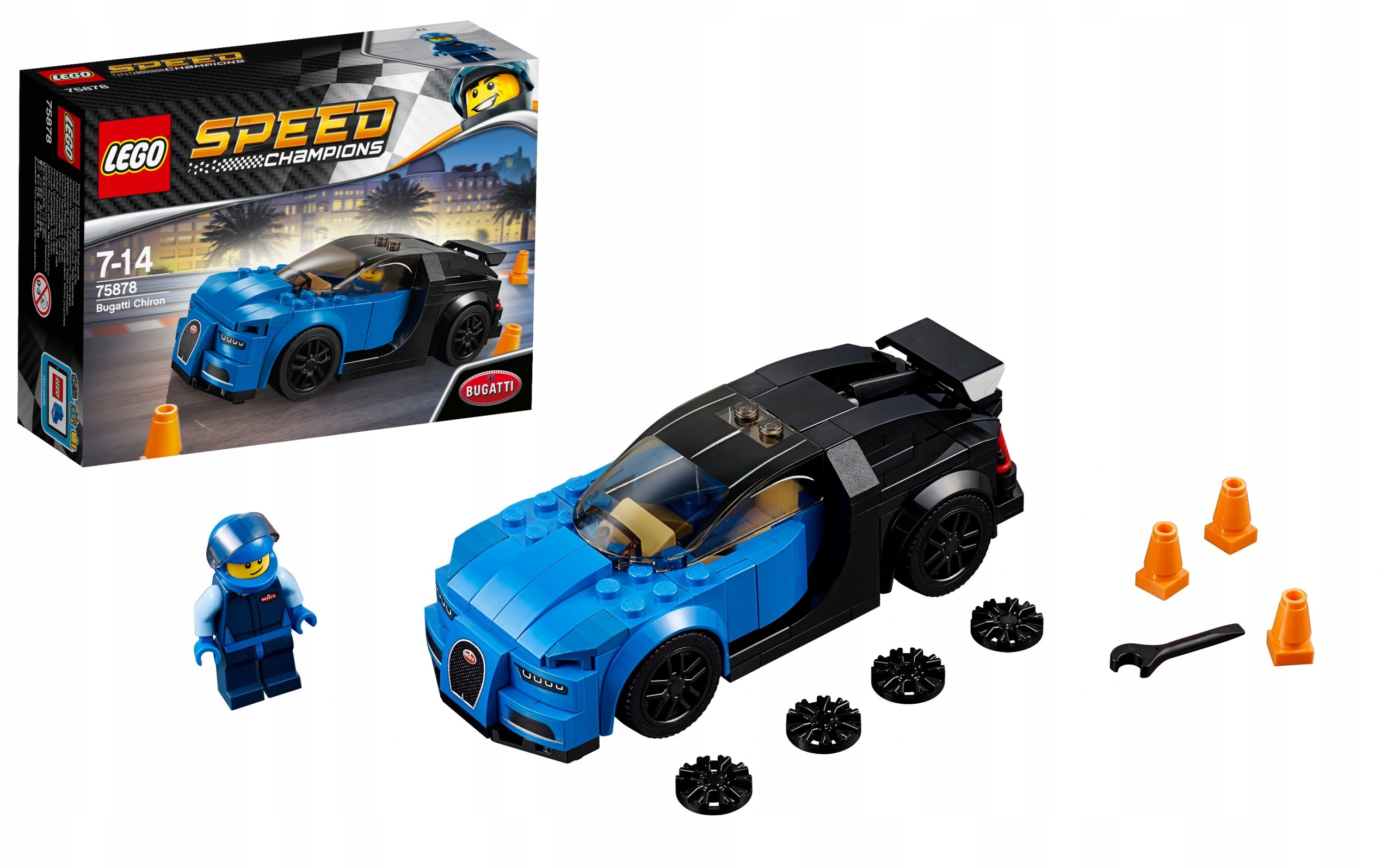 LEGO 75878 LEGO Speed Champions 75878 Bugatti Chiron + GRATIS
